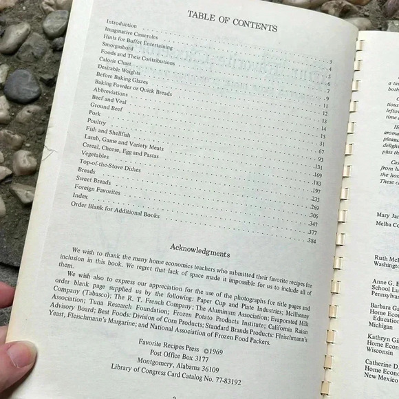 Vintage Our Favorite Casseroles Cookbook Recipes Home Ec Teachers Cookbook 1969 - Picture 6 of 12